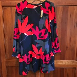 Long sleeve LOFT Polyester Flare Dress